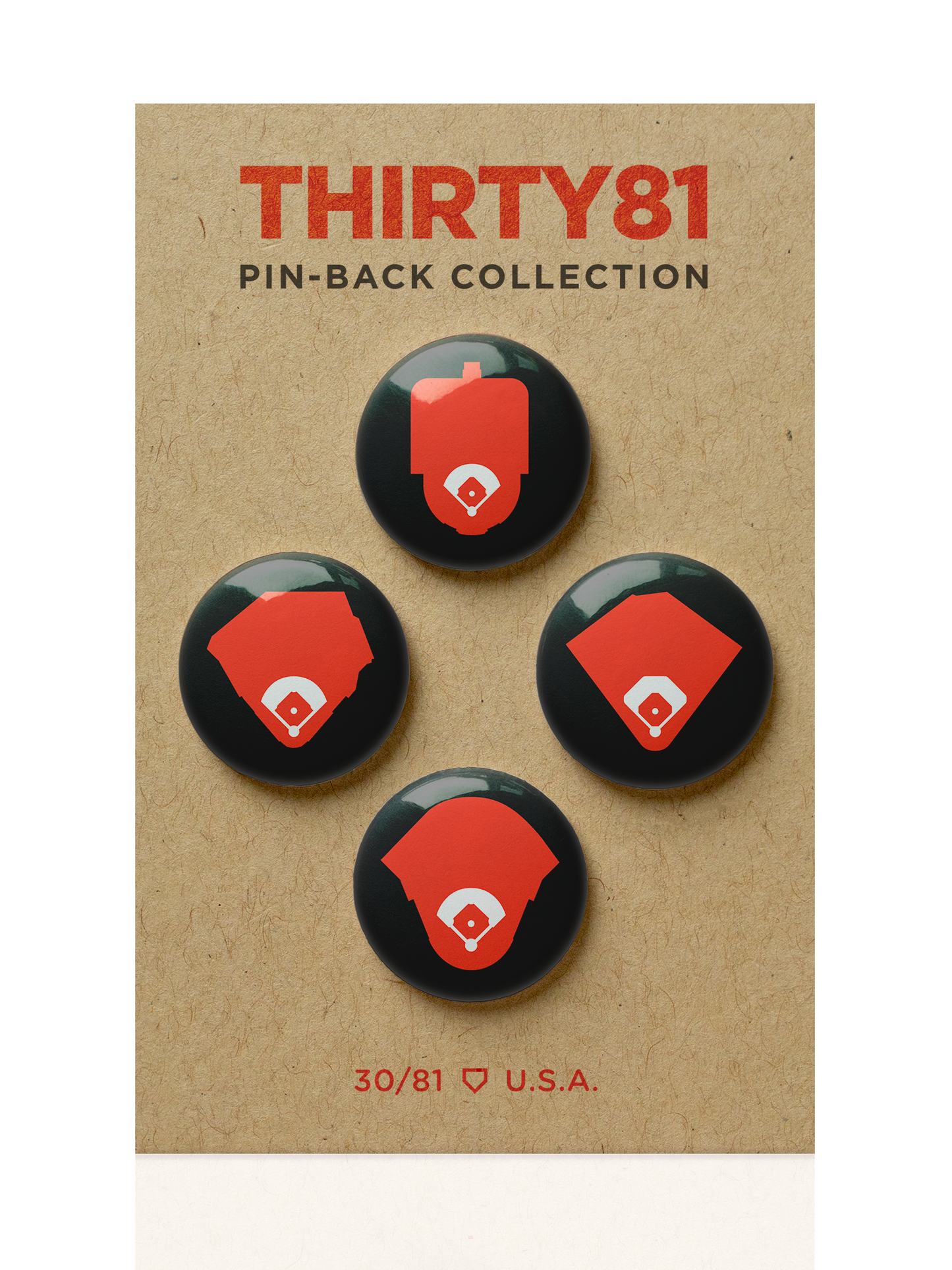 Giants Home Fields Pin-Back Set