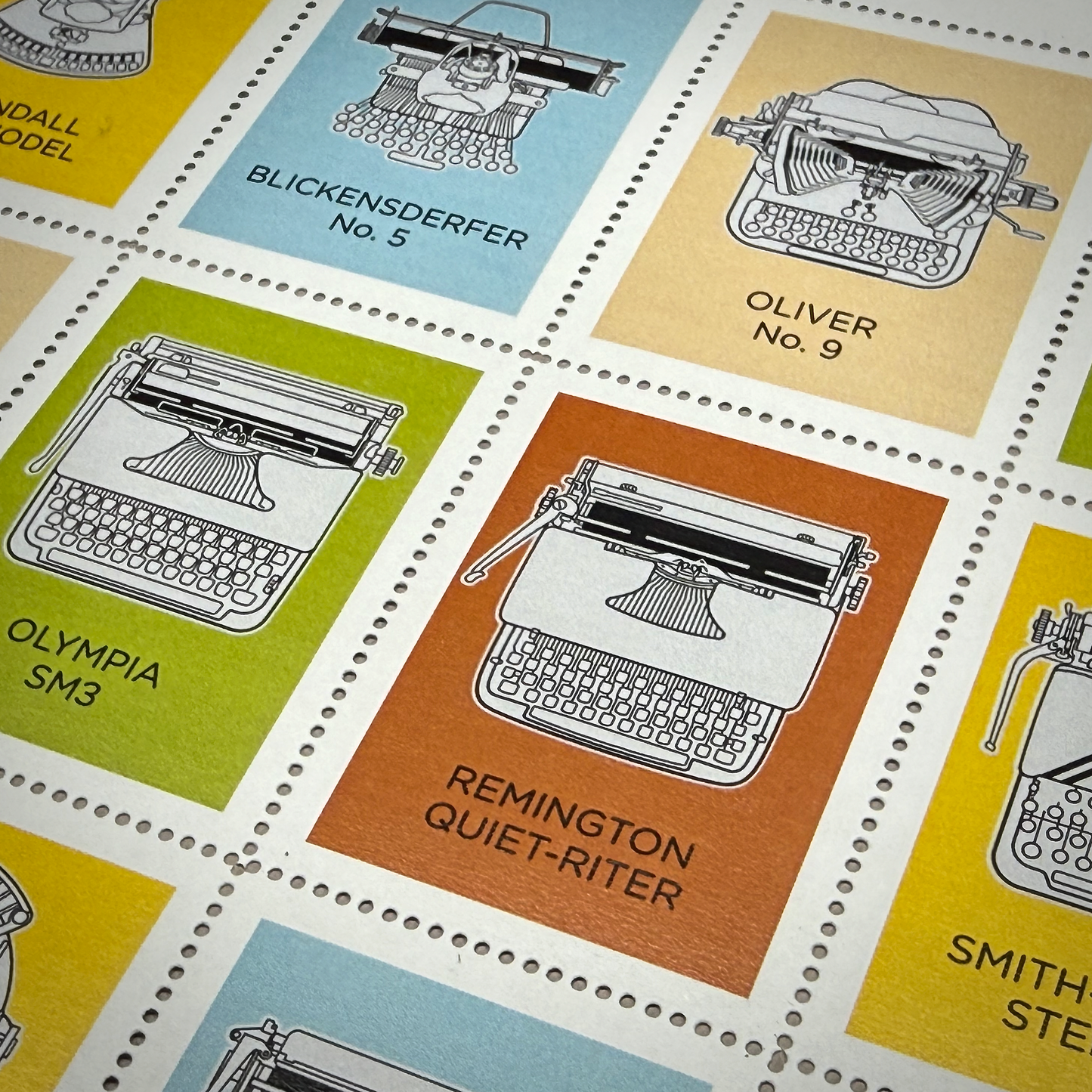 Typewriter Stamp Sheet