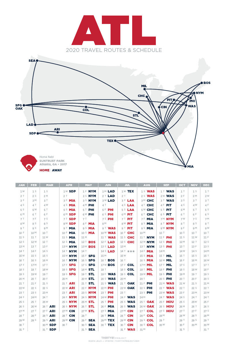 SunTrust Park / ATL<br>2020 Routes & Schedule