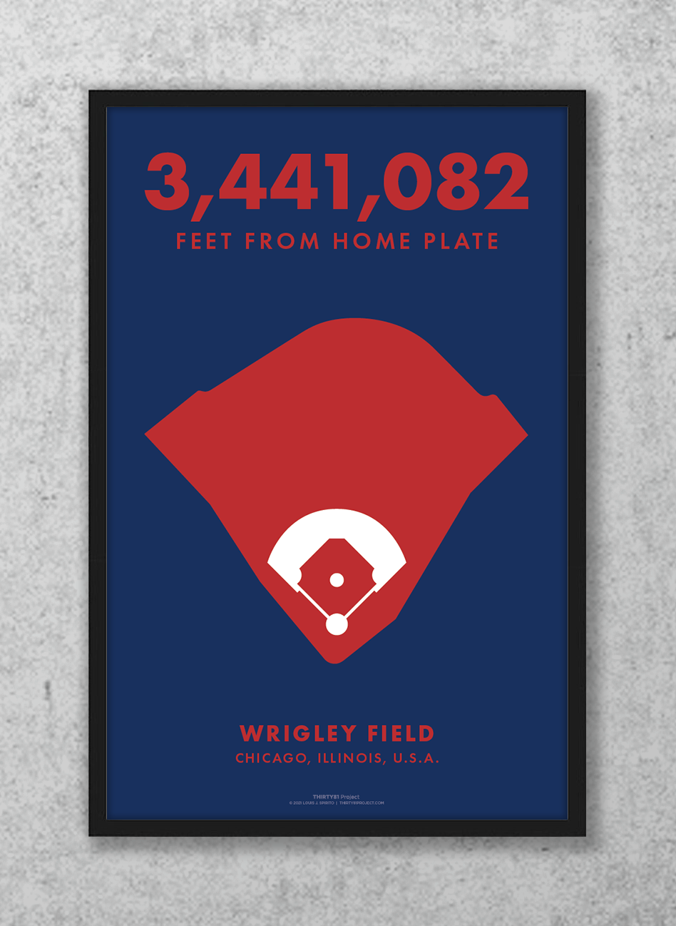Wrigley Field Custom Print
