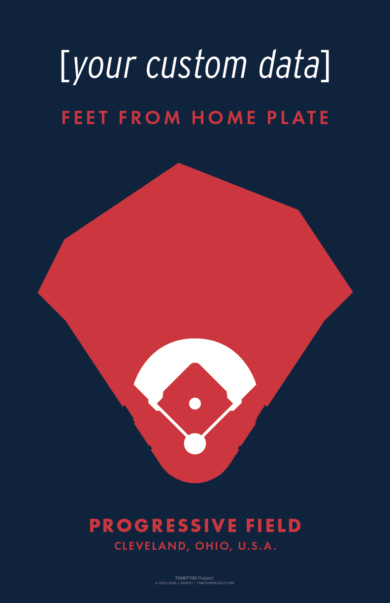 Progressive Field Custom Print