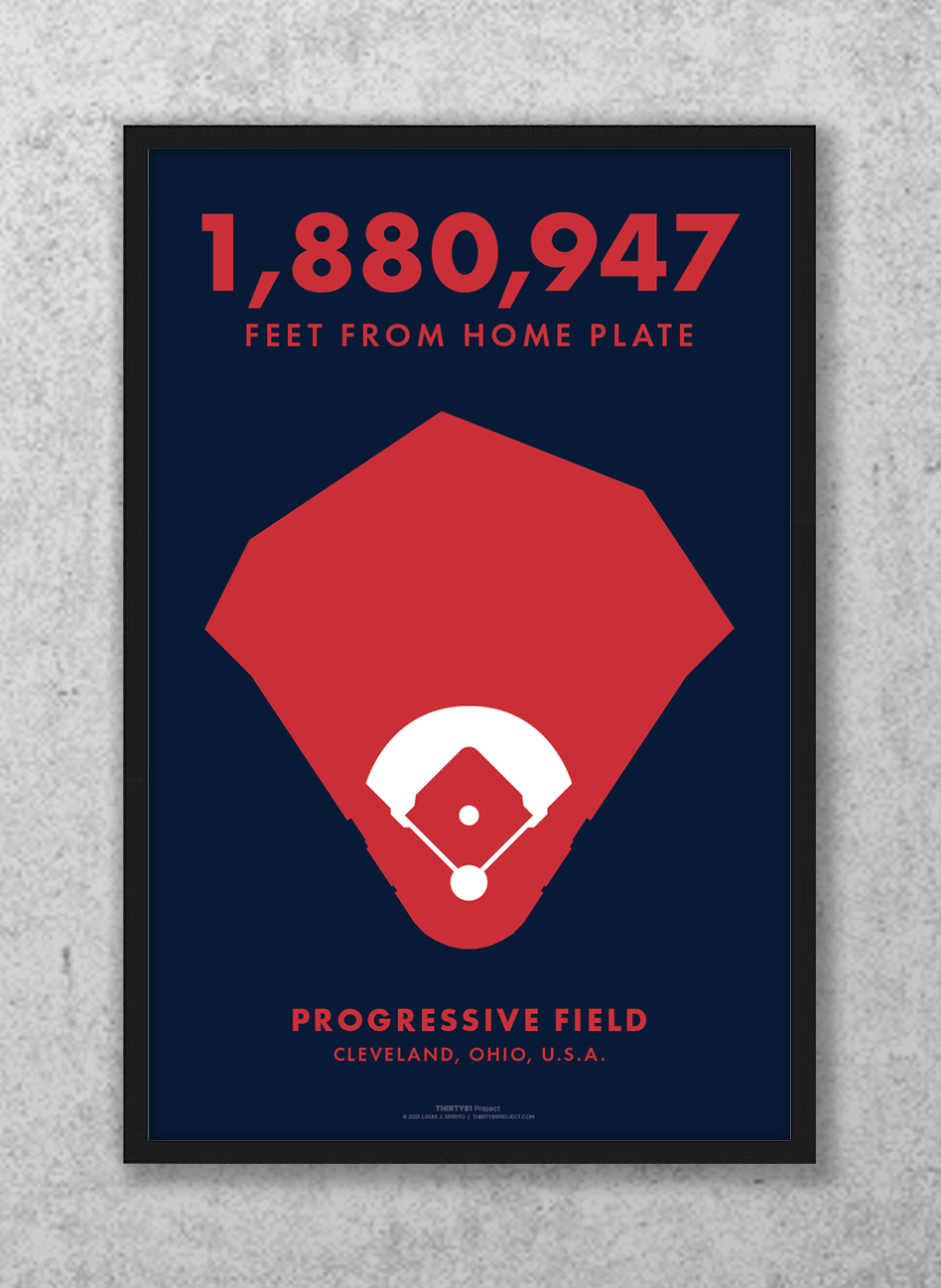 Progressive Field Custom Print