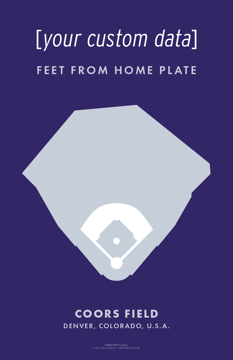 Coors Field Custom Print