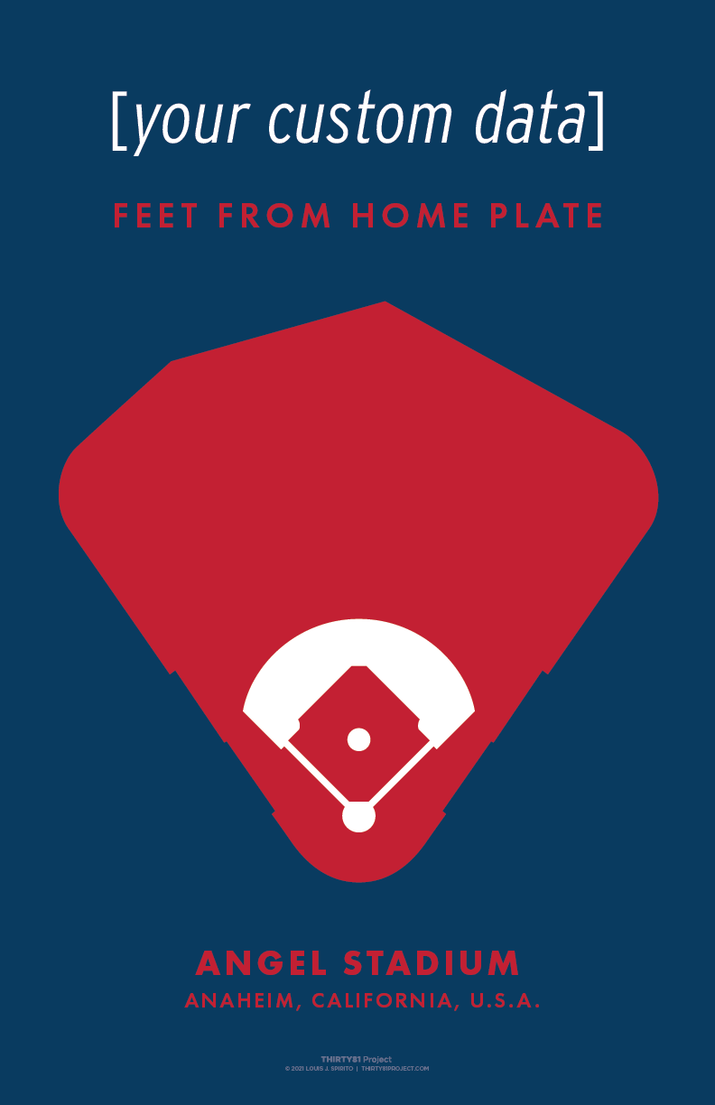 Angel Stadium Custom Print