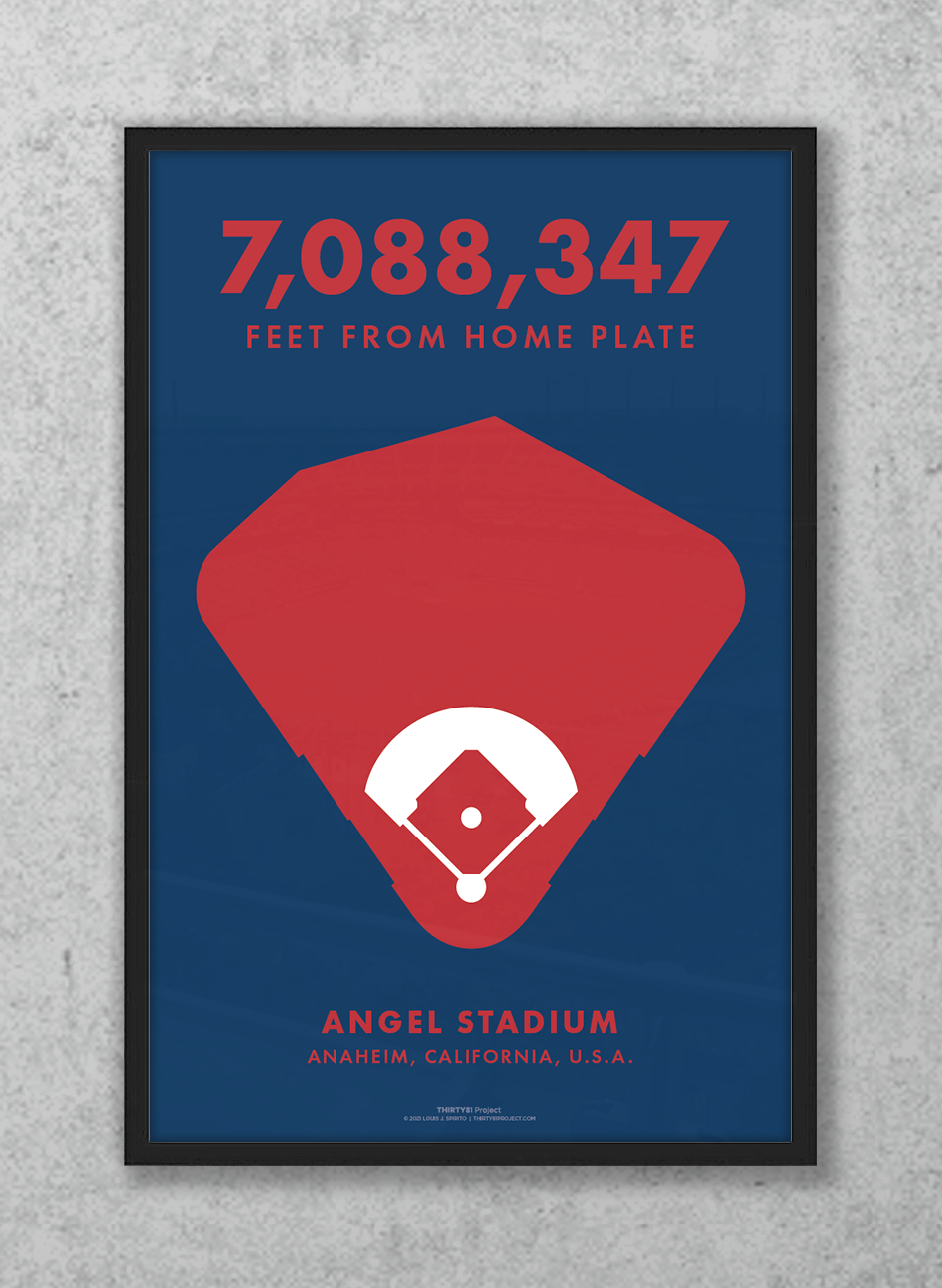 Angel Stadium Custom Print