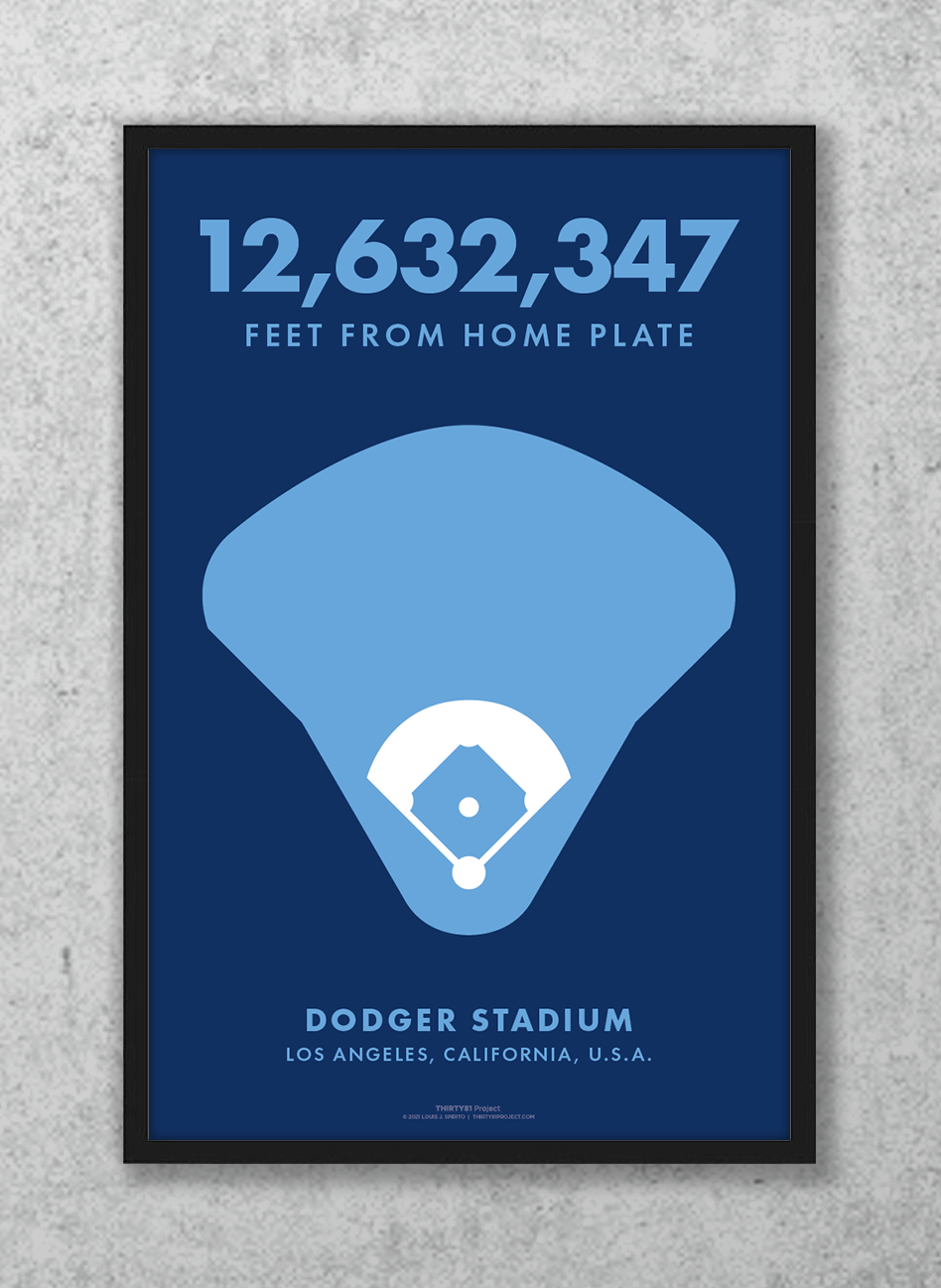 Dodger Stadium Custom Print