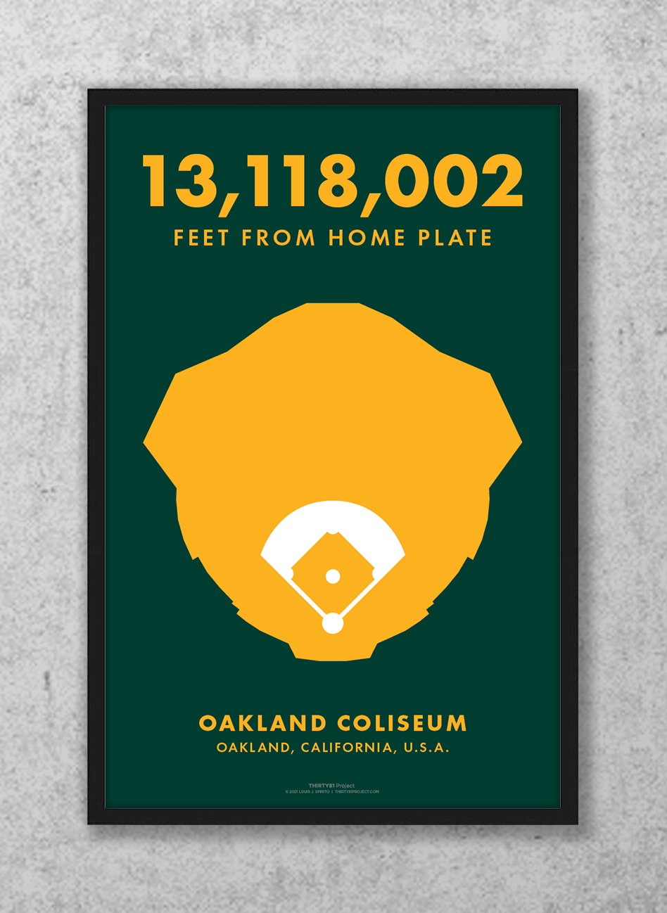 Oakland Coliseum Custom Print