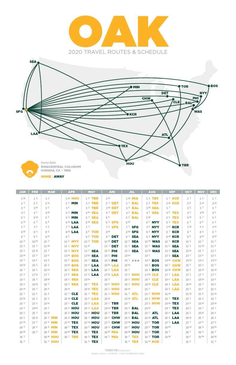 RingCentral Coliseum / OAK<br>2020 Routes & Schedule