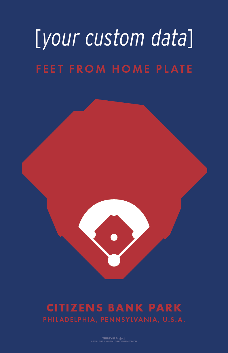 Citizens Bank Park Custom Print