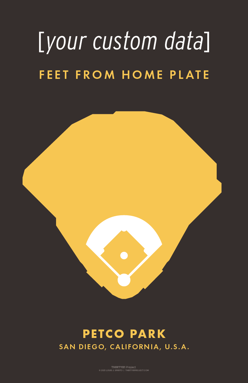Petco Park Custom Print