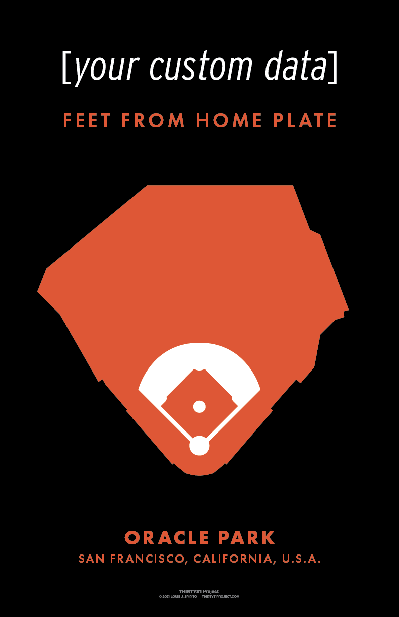 Oracle Park Custom Print