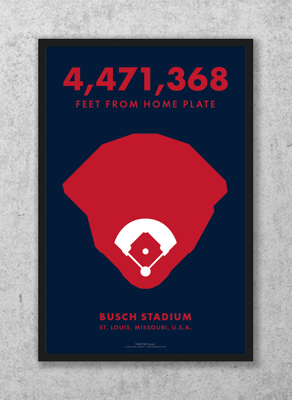 Busch Stadium Custom Print