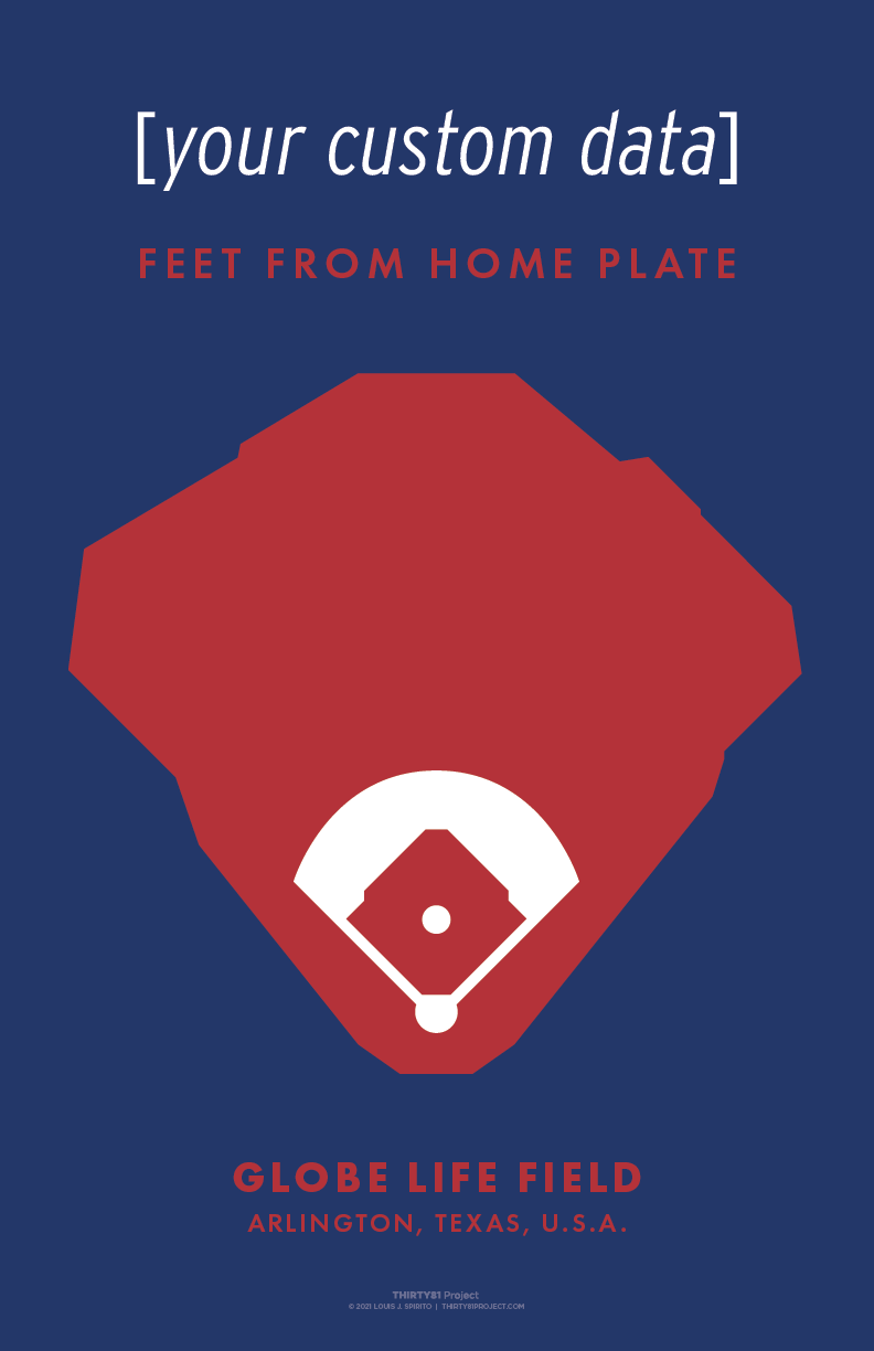 Globe Life Field Custom Print