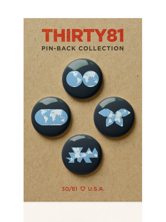 Map Projections Pin-Back Set