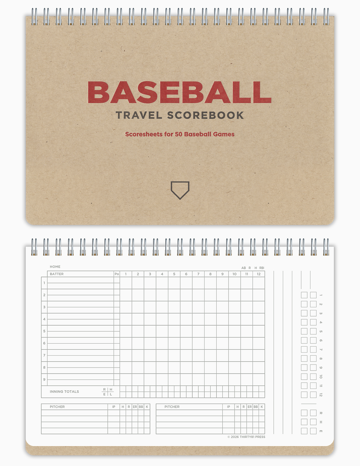 3rd Ed. Baseball Travel Scorebook