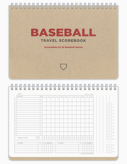 3rd Ed. Baseball Travel Scorebook