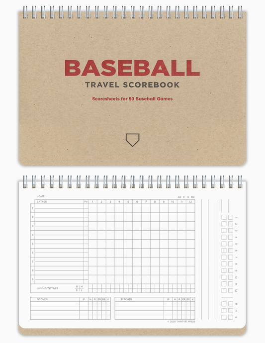 3rd Ed. Baseball Travel Scorebook
