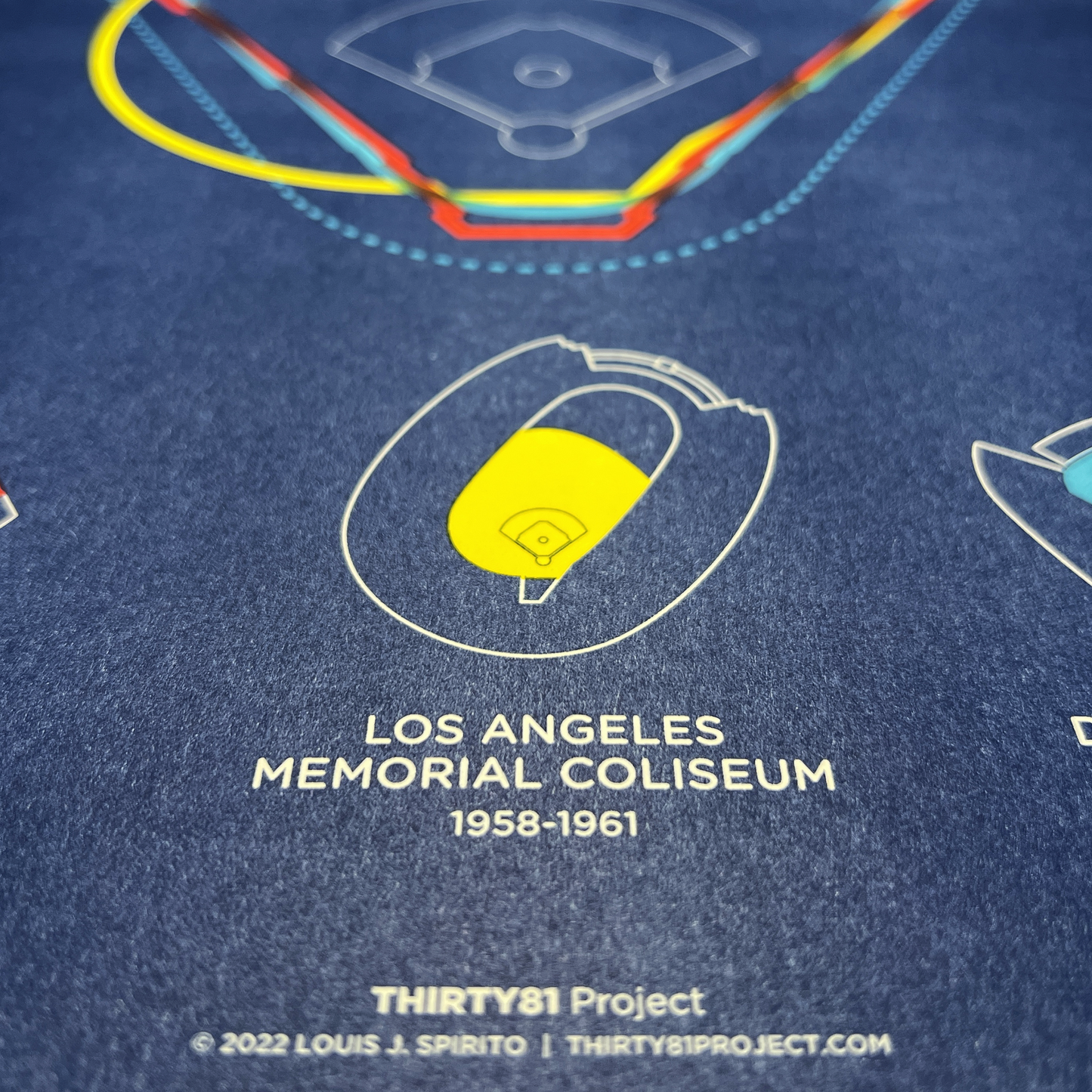 Home of Dodgers Baseball Risograph Print