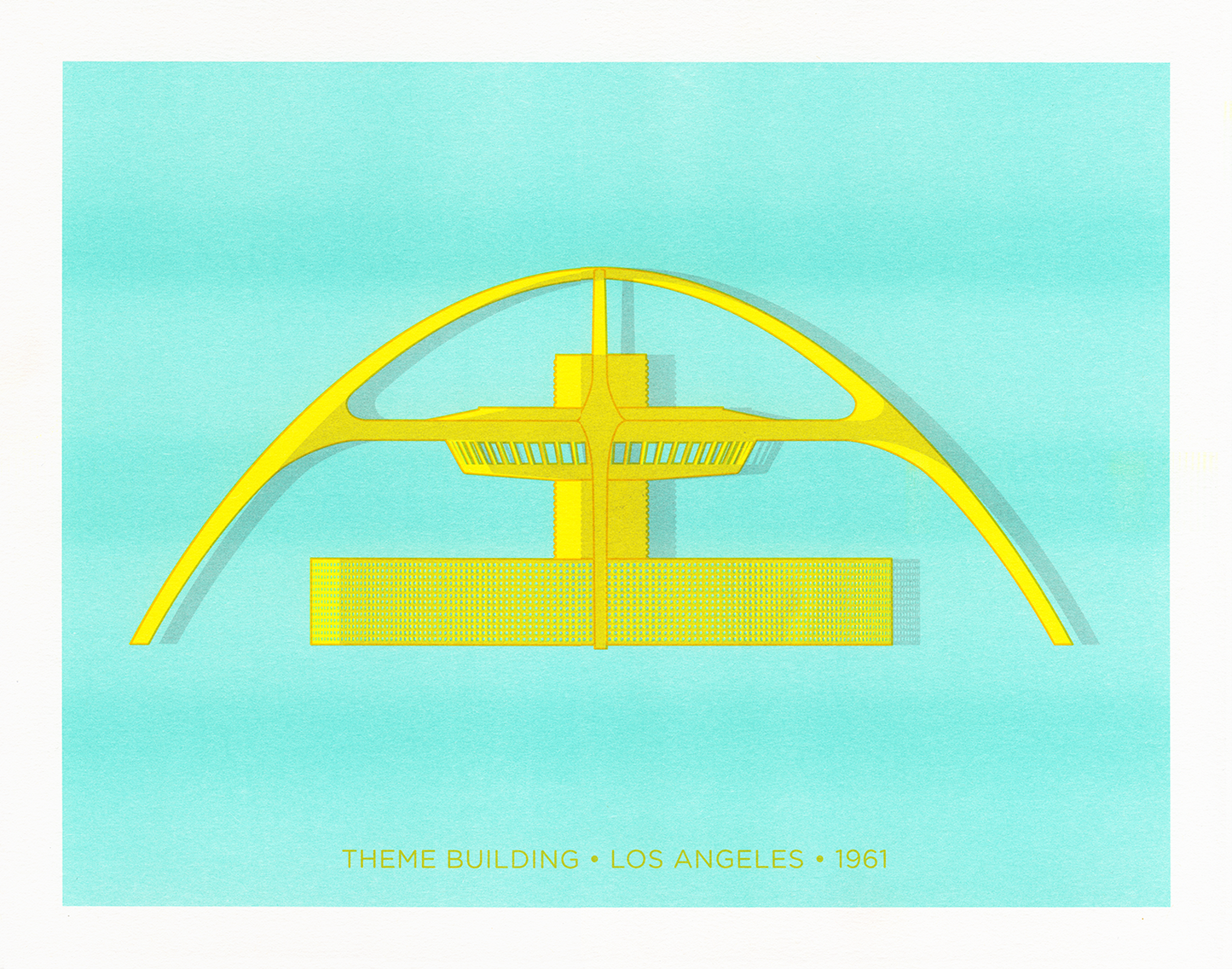 City Icons: LAX Theme Building Print