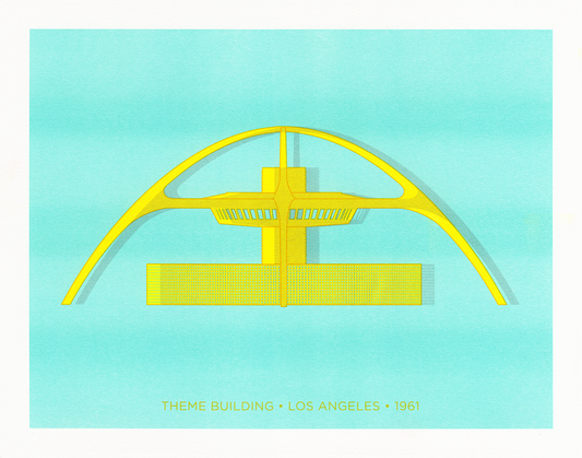City Icons: LAX Theme Building Print