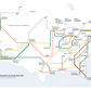 Major Sports Leagues Division Routes 24x36